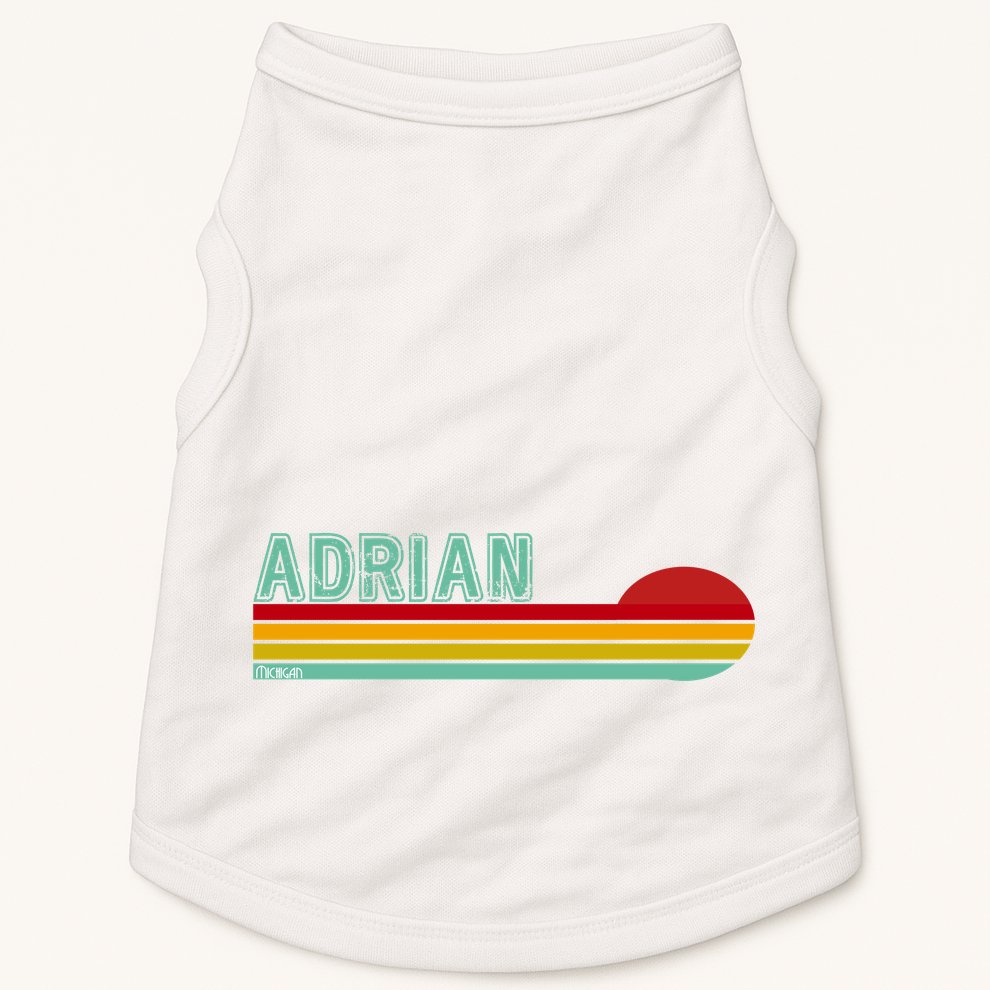 Retro Adrian Michigan Doggie Tank