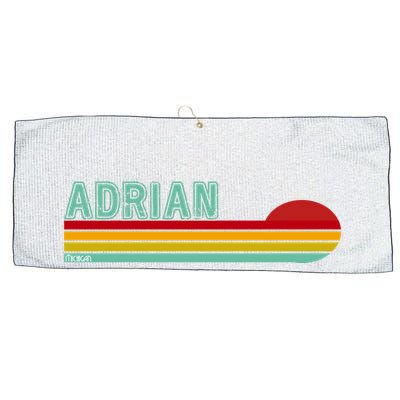 Retro Adrian Michigan Large Microfiber Waffle Golf Towel