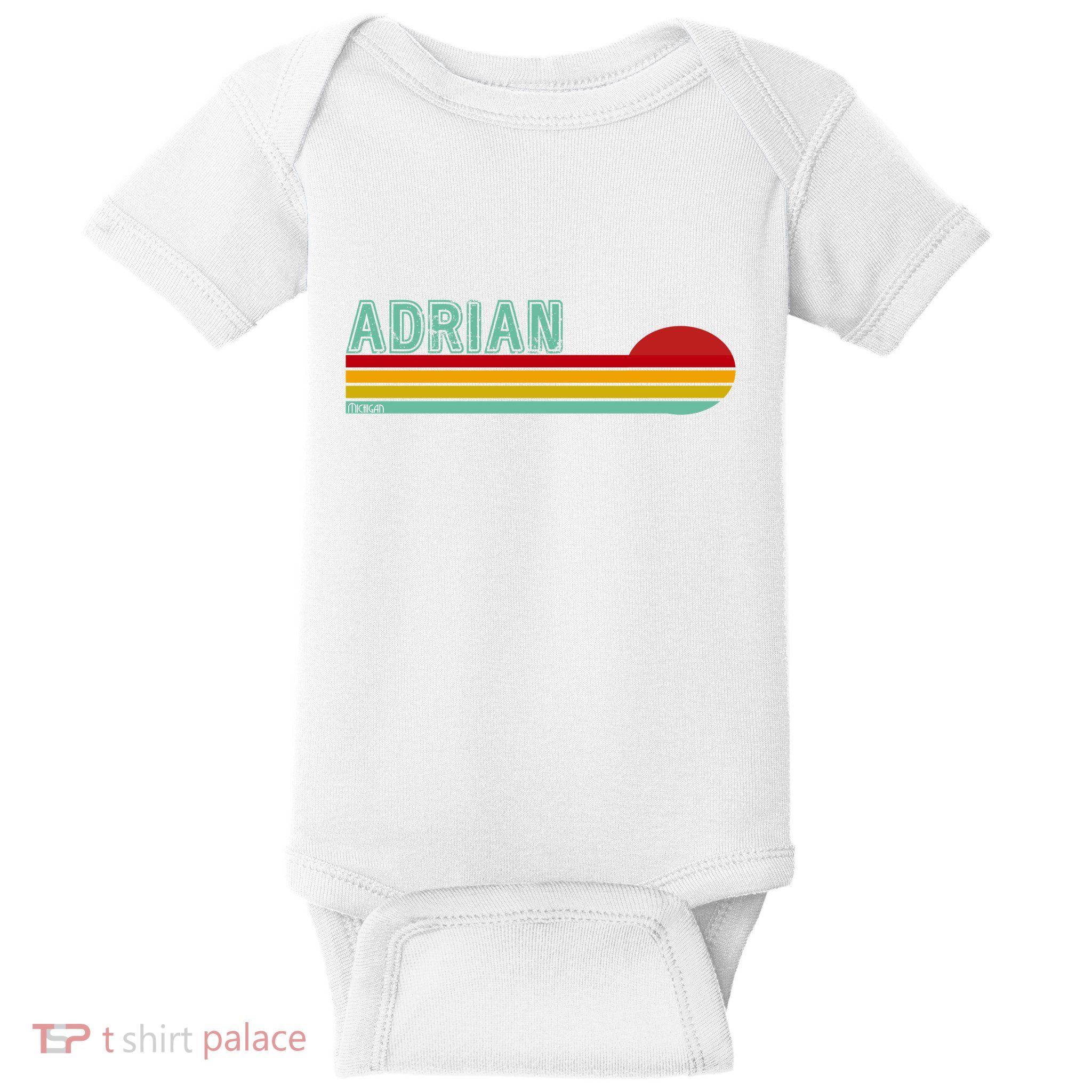 Retro Adrian Michigan Baby Bodysuit