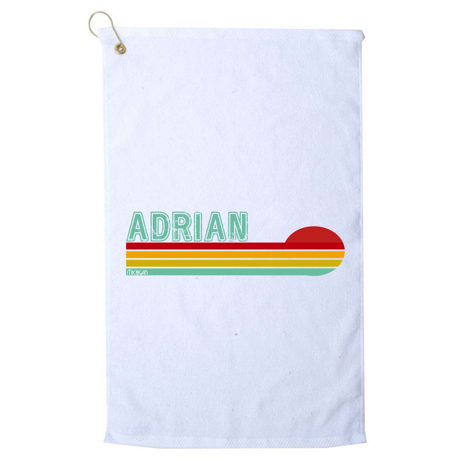 Retro Adrian Michigan Golf Towel