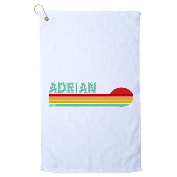 Retro Adrian Michigan Golf Towel