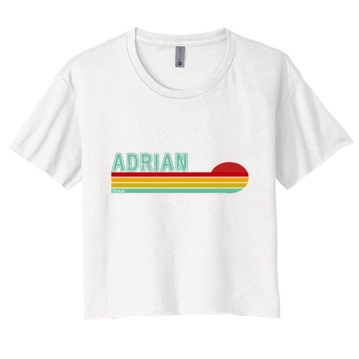 Retro Adrian Michigan Crop Top