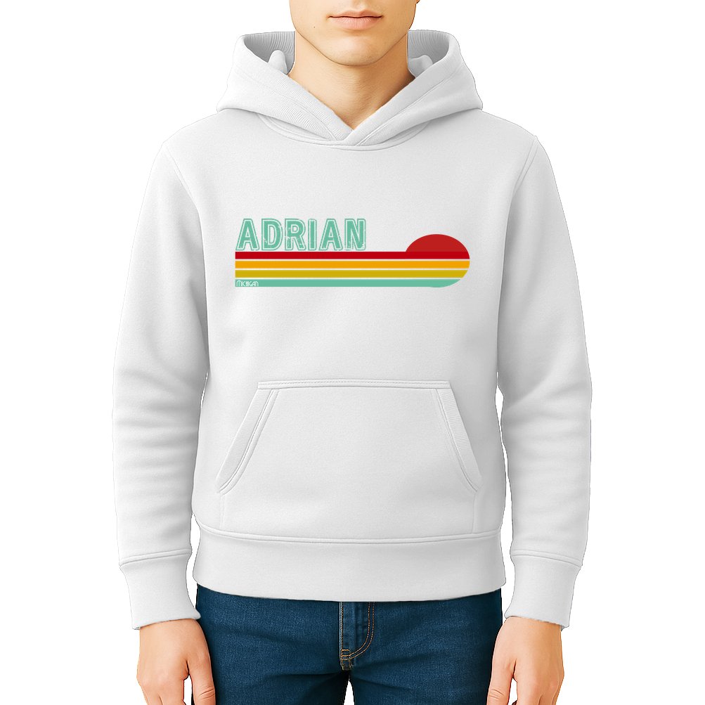 Retro Adrian Michigan Kids Hoodie