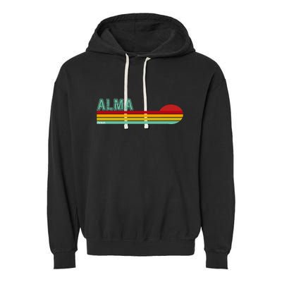 Retro Alma Michigan Garment-Dyed Fleece Hoodie