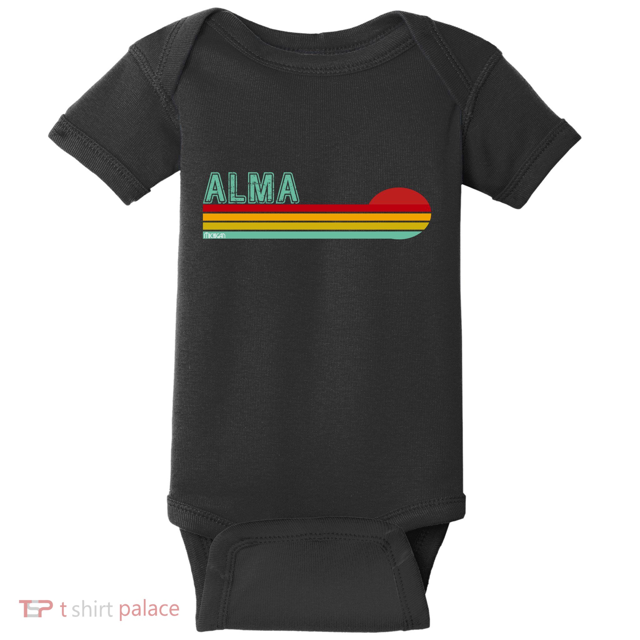Retro Alma Michigan Baby Bodysuit