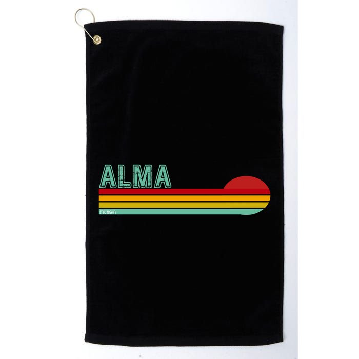 Retro Alma Michigan Golf Towel