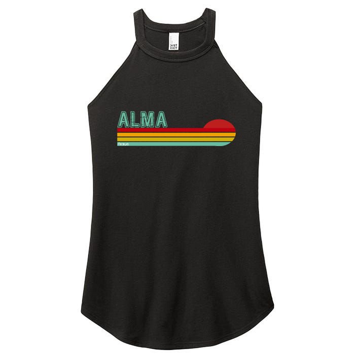 Retro Alma Michigan Women's Perfect Tri Rocker Tank