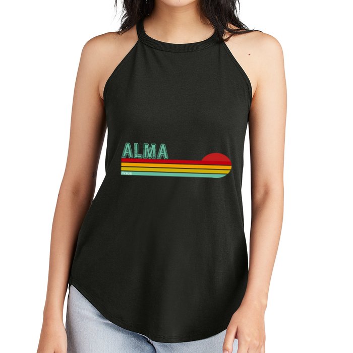 Retro Alma Michigan Women's Perfect Tri Rocker Tank