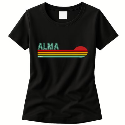 Retro Alma Michigan Womens T-Shirt