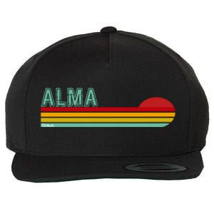 Retro Alma Michigan Wool Snapback Cap