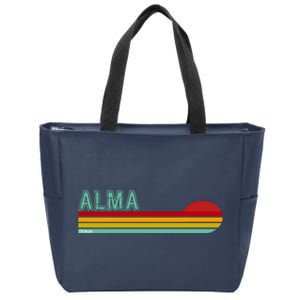 Retro Alma Michigan Zip Tote Bag