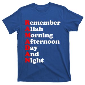 Remember Allah Morning Afternoon Day And Night Ramadan Cute Gift T-Shirt