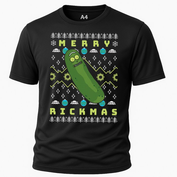 Rick and Morty Merry Pickle Rickmas Ugly Christmas  Cooling Performance Crew T-Shirt