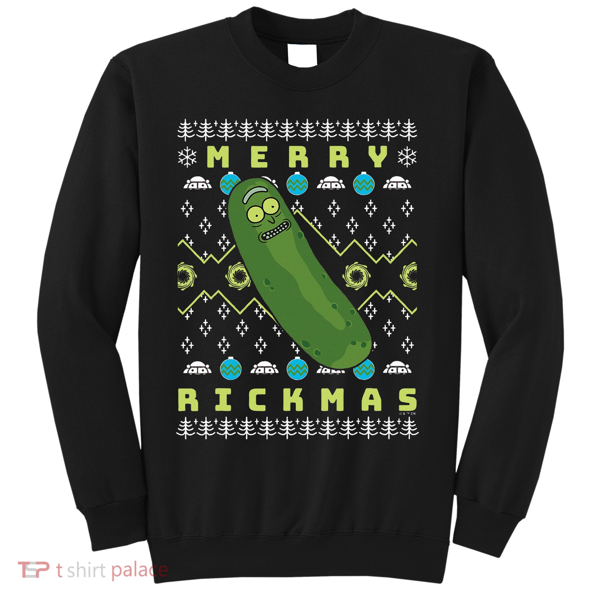 Rick and Morty Merry Pickle Rickmas Ugly Christmas  Sweatshirt