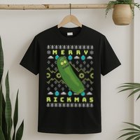 Rick and Morty Merry Pickle Rickmas Ugly Christmas  T-Shirt
