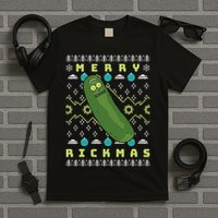 Rick and Morty Merry Pickle Rickmas Ugly Christmas  T-Shirt