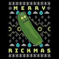 Rick and Morty Merry Pickle Rickmas Ugly Christmas  T-Shirt