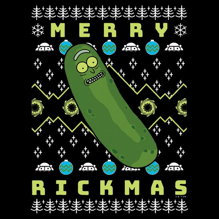 Rick and Morty Merry Pickle Rickmas Ugly Christmas  T-Shirt