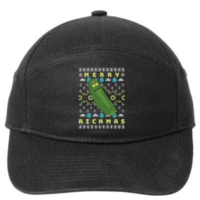 Rick and Morty Merry Pickle Rickmas Ugly Christmas  7-Panel Snapback Hat
