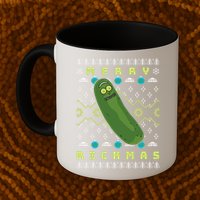Rick and Morty Merry Pickle Rickmas Ugly Christmas  Mug