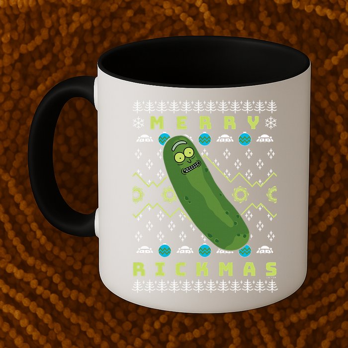 Rick and Morty Merry Pickle Rickmas Ugly Christmas  Mug