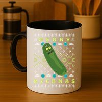 Rick and Morty Merry Pickle Rickmas Ugly Christmas  Mug