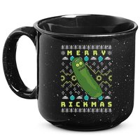Rick and Morty Merry Pickle Rickmas Ugly Christmas  15oz Campfire Ceramic Mug