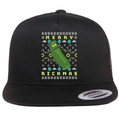 Rick and Morty Merry Pickle Rickmas Ugly Christmas  Flatbill Hat