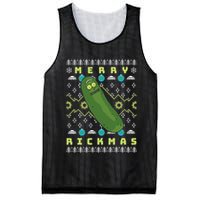Rick and Morty Merry Pickle Rickmas Ugly Christmas  Mesh Reversible Basketball Jersey Tank
