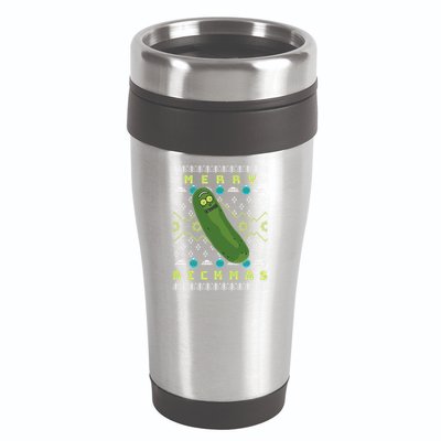 Rick and Morty Merry Pickle Rickmas Ugly Christmas  16oz Travel Tumbler
