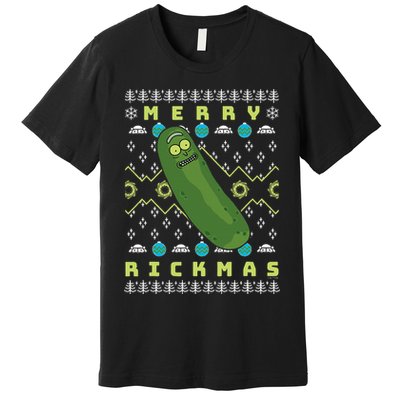 Rick and Morty Merry Pickle Rickmas Ugly Christmas  Premium T-Shirt