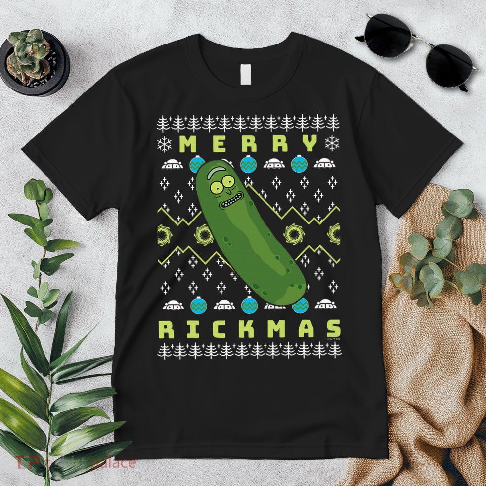 Rick and Morty Merry Pickle Rickmas Ugly Christmas  Premium T-Shirt
