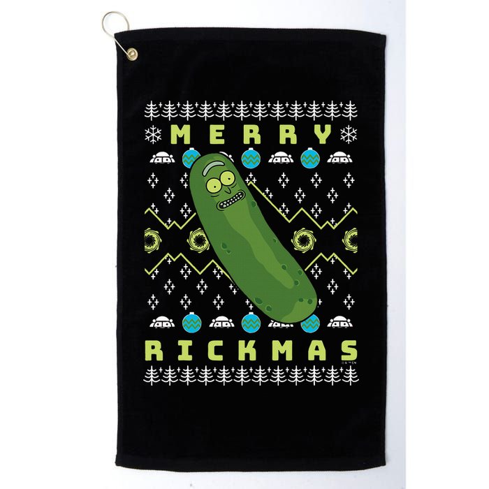 Rick and Morty Merry Pickle Rickmas Ugly Christmas  Golf Towel