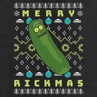 Rick and Morty Merry Pickle Rickmas Ugly Christmas  Golf Towel
