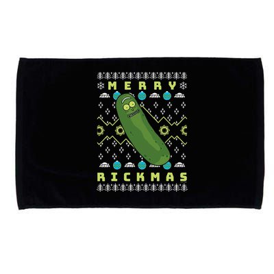 Rick and Morty Merry Pickle Rickmas Ugly Christmas  Microfiber Hand Towel