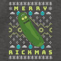 Rick and Morty Merry Pickle Rickmas Ugly Christmas  Vector Backpack