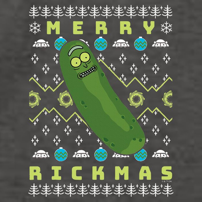 Rick and Morty Merry Pickle Rickmas Ugly Christmas  Vector Backpack