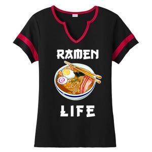 Ramen Life Ladies Halftime Notch Neck Tee