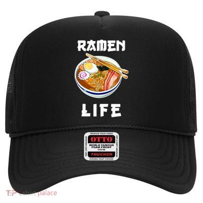 Ramen Life High Crown Mesh Back Trucker Hat