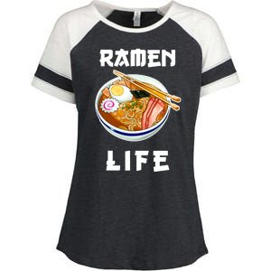 Ramen Life Enza Ladies Jersey Colorblock Tee