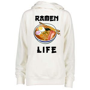 Ramen Life Womens Funnel Neck Pullover Hood