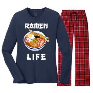 Ramen Life Women's Long Sleeve Flannel Pajama Set 