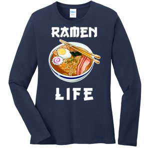 Ramen Life Ladies Long Sleeve Shirt