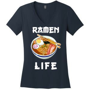 Ramen Life Women's V-Neck T-Shirt