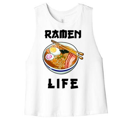 Ramen Life Women's Racerback Cropped Tank