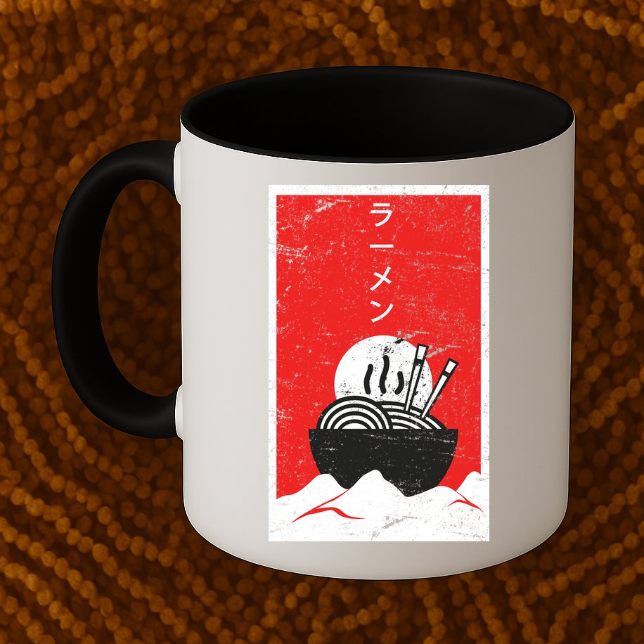 Ramen Noodles Retro Mug