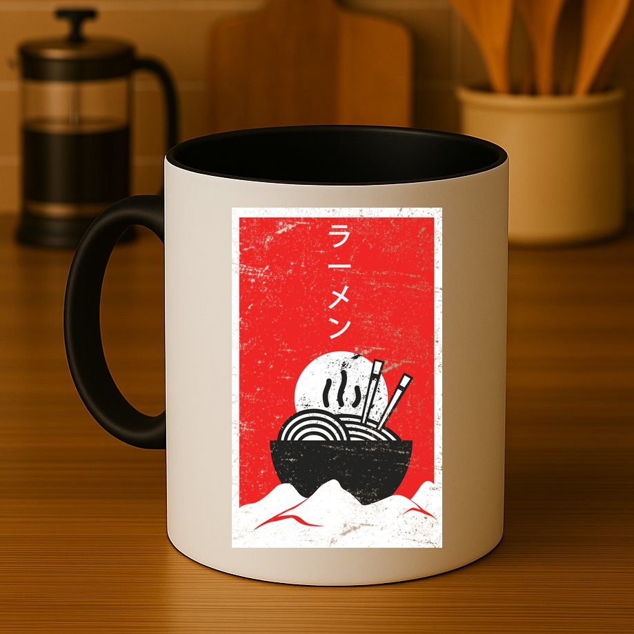 Ramen Noodles Retro Mug