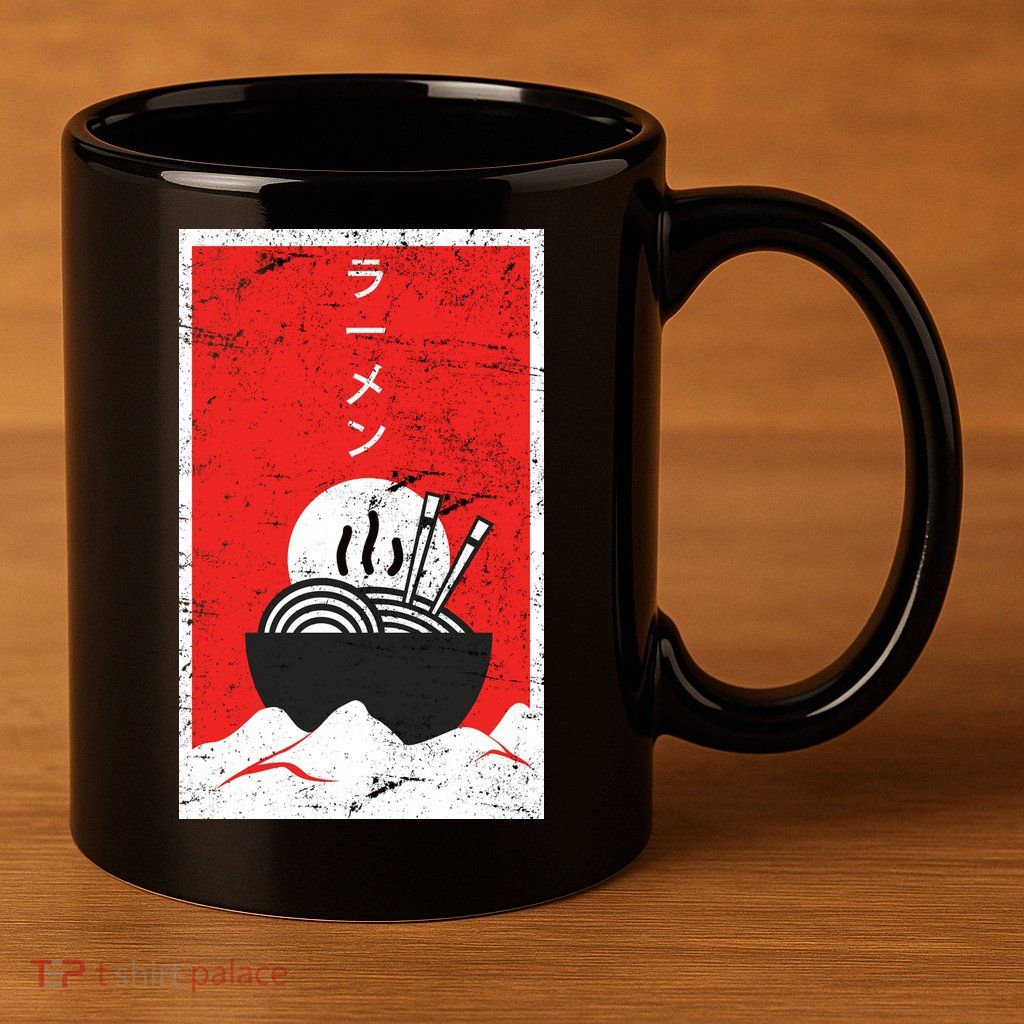 Ramen Noodles Retro 11oz C Handle Ceramic Mug