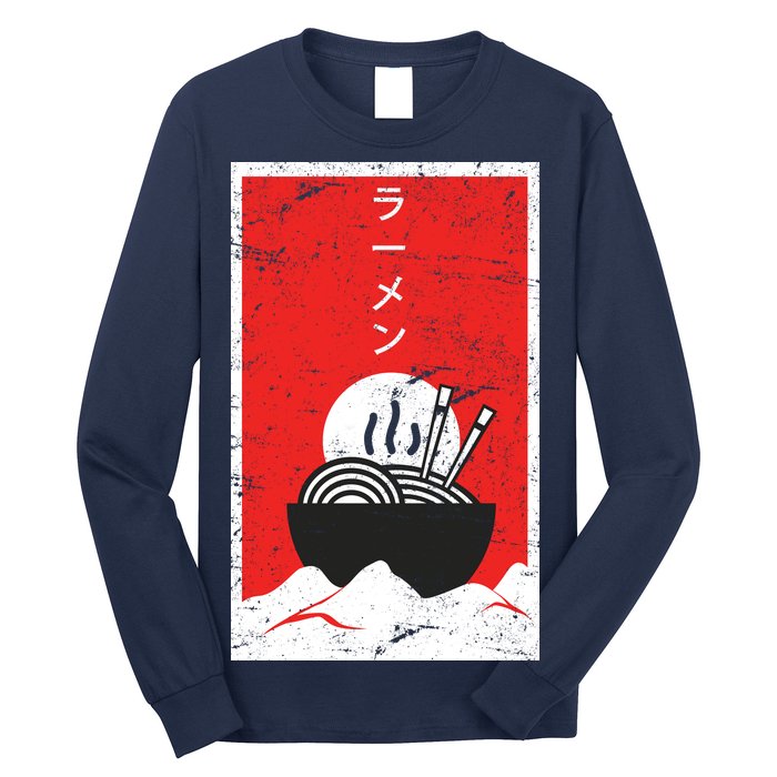 Ramen Noodles Retro Long Sleeve Shirt