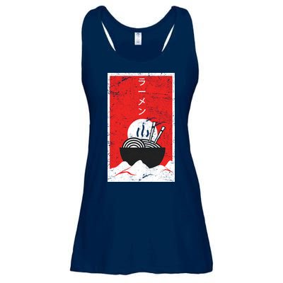 Ramen Noodles Retro Ladies Essential Flowy Tank